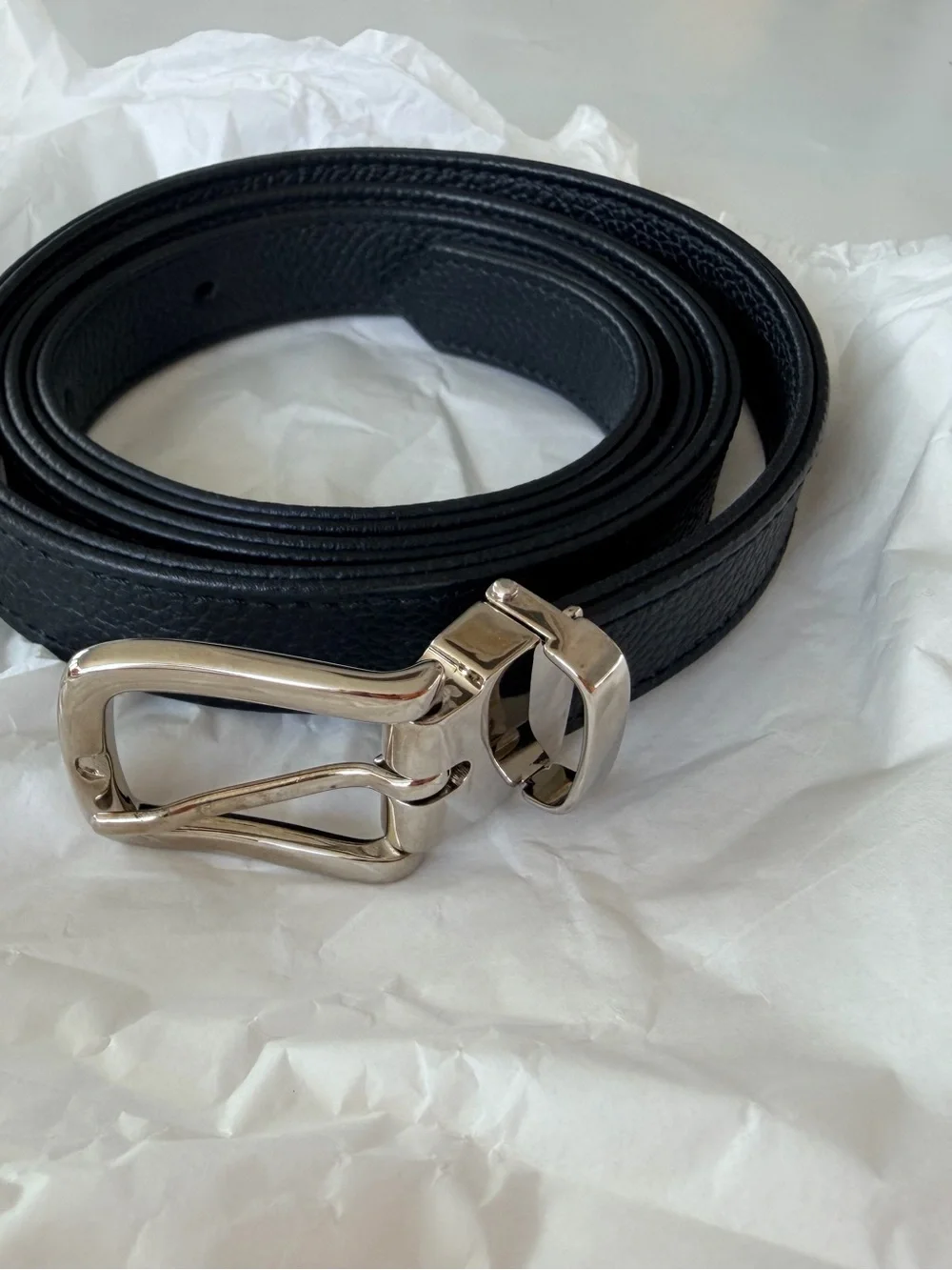 CHANEL Black Quilted Caviar Leather belt bag